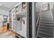 Functional mud room features storage for shoes, bags and more at 1209 Harp St, Raleigh, NC 27604
