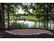 Scenic pond view with a gazebo and lush greenery, creating a serene atmosphere at 1218 S Franklin St, Wake Forest, NC 27587