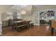Bonus room features a dining area and seating, with an open floor plan at 1501 Samuel Wait Ln, Wake Forest, NC 27587