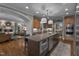 Gourmet kitchen with granite counters, stainless appliances, and an open design at 1501 Samuel Wait Ln, Wake Forest, NC 27587