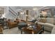 Inviting living room features hardwood floors, comfortable seating, and an archway to the kitchen at 1501 Samuel Wait Ln, Wake Forest, NC 27587