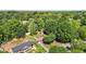 Scenic aerial view showcases the property's expansive yard and verdant surroundings in a neighborhood at 1612 Regency Dr, Burlington, NC 27215