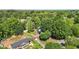 Scenic aerial view showcases the property's expansive yard and verdant surroundings in a neighborhood at 1612 Regency Dr, Burlington, NC 27215