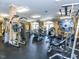 Well-equipped gym featuring modern exercise machines, weights, and mirrors for a complete workout experience at 1909 Whirlaway Ct., Cary, NC 27519