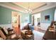 Living room featuring hardwood floors and open doorway at 197 W Paige Wynd Dr, Angier, NC 27501