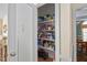 Walk-in pantry features organized shelving and ample space for storage of kitchen essentials at 210 Presidents Walk Ln, Cary, NC 27519