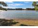 Scenic lake view showcasing the tranquil shoreline and the opposite bank of the lake at 215 Collins Rd, Lillington, NC 27546