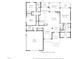 Floor plan showing a spacious home layout with multiple bedrooms, bathrooms, and a two-car garage at 25 Westbourne Ln, Youngsville, NC 27596