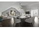 Open concept living space features dining and seating areas at 25 Westbourne Ln, Youngsville, NC 27596