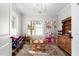 An organized playroom featuring toys, natural light and a playful design at 2775 Eagles Roost Trl, Burlington, NC 27217