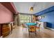 Game room with a poker table, bar area, and stylish decor, ideal for entertaining guests at 2820 Charleston Oaks Dr, Raleigh, NC 27614