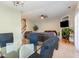 Bright dining room open to the living room offering seamless entertaining at 300 Sugar Maple Ave, Wake Forest, NC 27587