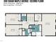 Second floor floorplan highlighting bedroom locations and bathroom layouts at 300 Sugar Maple Ave, Wake Forest, NC 27587