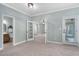 Lovely room with plush carpet, french doors, and neutral paint perfect for relaxing at 304 Nelson Ln, Clayton, NC 27527