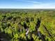 Overhead view of a serene property embraced by dense woods, showcasing privacy and natural beauty at 3650 Brooks Bnd, Franklinton, NC 27525