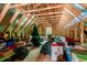 Partially finished attic with exposed beams, offering versatile space for storage or future expansion at 3650 Brooks Bnd, Franklinton, NC 27525