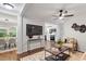 Spacious living area showcasing modern decor and an open floor plan at 3907 Inwood Dr, Durham, NC 27705