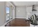 Open dining area with sliding glass doors to a balcony, adjacent to the kitchen at 400 W North St # 1430, Raleigh, NC 27603