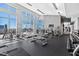 Well-equipped gym featuring modern machines, free weights, and city views at 400 W North St # 1430, Raleigh, NC 27603