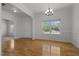 Spacious dining room offers hardwood floors, natural light, and an open layout, perfect for entertaining guests at 4805 Ayden Mill Rd, Apex, NC 27539
