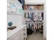 Walk-in closet with organized shelving and hanging space for clothes and accessories at 512 Stratford Dr, Zebulon, NC 27597