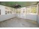 Spacious screened-in porch perfect for relaxing and entertaining at 512 Stratford Dr, Zebulon, NC 27597