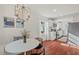 A bright dining area with modern light fixture conveniently located off the kitchen at 623 Massey Ave, Durham, NC 27701