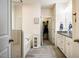 Bathroom featuring a walk-in shower, bathtub, closet and vanity at 67 Crimson Way, Pittsboro, NC 27312