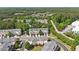 Bird's eye view of townhomes surrounded by lush greenery at 710 Samuel Cary Dr, Cary, NC 27511