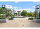 Beautiful fountain in a park-like setting with landscaped areas and a clear blue sky, creating a tranquil atmosphere at 710 Samuel Cary Dr, Cary, NC 27511