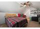 Comfortable bedroom featuring a ceiling fan, and a rack for hanging clothes at 79 Blande Dr, Kenly, NC 27542