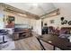 Fun game room with neon sign, a large screen TV and a gaming desk at 79 Blande Dr, Kenly, NC 27542