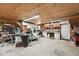 Spacious garage featuring ample storage, cabinets and a laundry area at 79 Blande Dr, Kenly, NC 27542