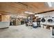 Spacious garage featuring ample storage, cabinets, and laundry appliances at 79 Blande Dr, Kenly, NC 27542