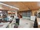 Garage features a large open space, storage cabinets, and garage doors at 79 Blande Dr, Kenly, NC 27542