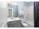 Bathroom with vanity, tub, and shower at 92 Cardinal Ridge Rd, Chapel Hill, NC 27516