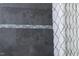 Shower featuring dark gray tile and a glass door with mosaic tile accent at 92 Cardinal Ridge Rd, Chapel Hill, NC 27516