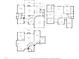 Detailed floor plan showcasing layout with measurements of the bedrooms, kitchen, recreation and garage spaces at 100 Panoramic Ct, Cary, NC 27519