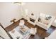 Aerial view of the living room with two story ceilings at 100 Panoramic Ct, Cary, NC 27519