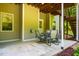Under deck view of patio with outside dining furniture at 100 Panoramic Ct, Cary, NC 27519