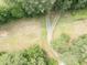 Overhead view of a lot featuring mature trees and a split driveway entry at 1000 Phils Creek Rd, Chapel Hill, NC 27516