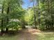 Long gravel driveway lined with lush trees leading to a charming home in the distance at 1000 Phils Creek Rd, Chapel Hill, NC 27516