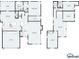 Detailed floor plan showcasing layout of a two-story home with multiple bedrooms, living spaces, and a garage at 1000 Phils Creek Rd, Chapel Hill, NC 27516