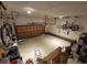 Spacious garage with ample storage and overhead racks for bikes at 1000 Phils Creek Rd, Chapel Hill, NC 27516
