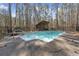 Inviting backyard pool with pool house, creating an ideal entertainment space at 1000 Phils Creek Rd, Chapel Hill, NC 27516
