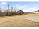 Large backyard with a concrete pad ready for entertainment at 1012 Old Evergreen Dr, Durham, NC 27704