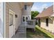 Backyard deck with steps leading to yard at 112 Homegate Cir, Apex, NC 27502