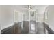 Bedroom featuring two windows letting in ample natural light and dark wood flooring at 1331 Sunset Ave, Rocky Mount, NC 27804