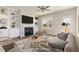 Inviting living room features built-in shelves, fireplace, and ample natural light at 175 Trescott St, Smithfield, NC 27577