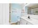 Bathroom featuring a vanity sink, toilet, and shower at 196 Tara Ln, Timberlake, NC 27583